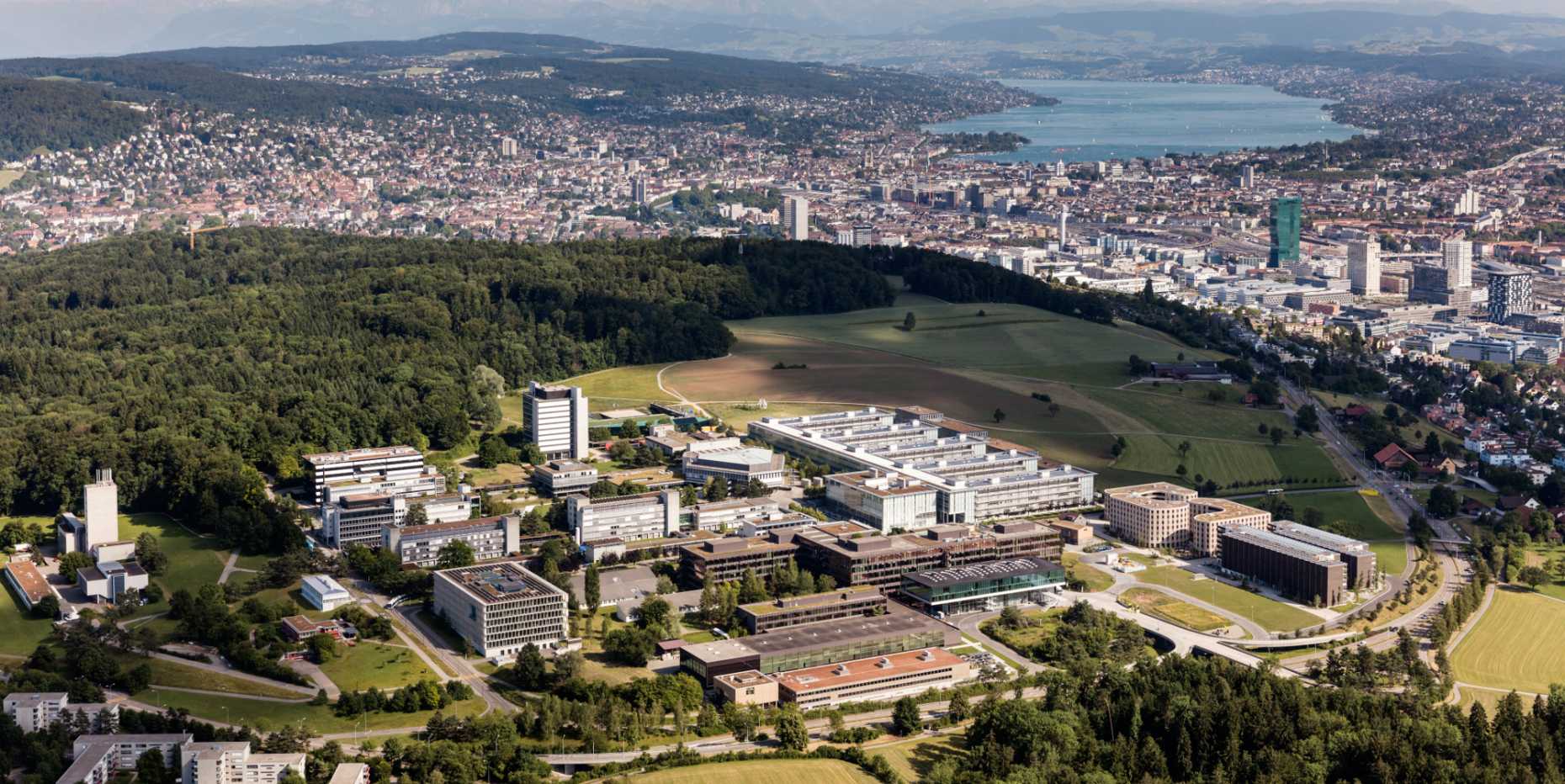 Airial picture of the ETH Zurich Hönggerberg campus