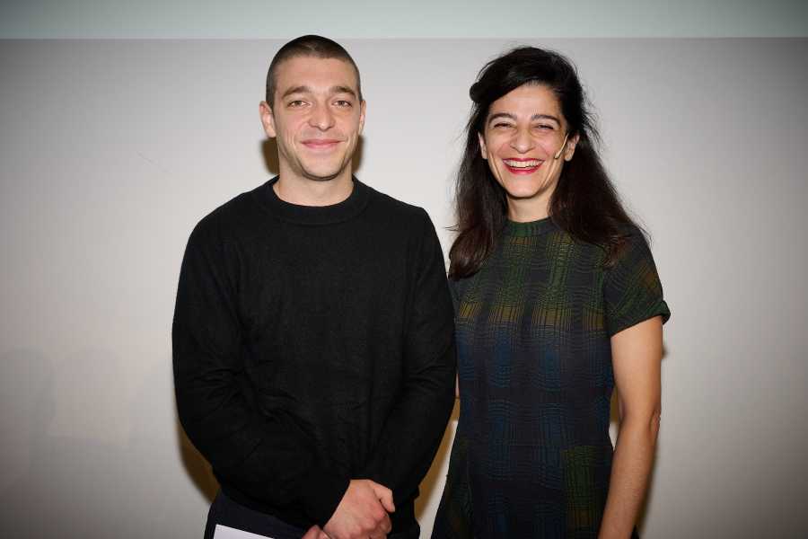 Enlarged view: Matyas Joseph Enz with Director of Studies Elli Mosayebi