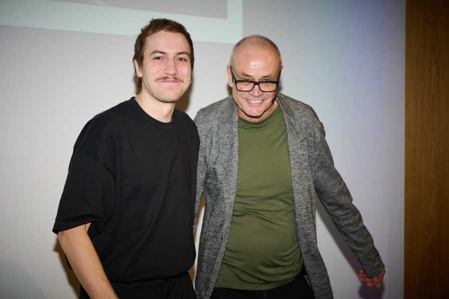 Enlarged view: Samuel Tobias Fuchs with architect Peter Berger from Theo Hotz Partner