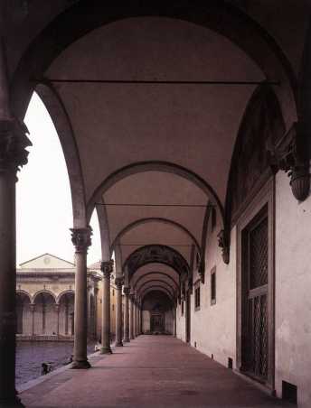 Vergrösserte Ansicht: Filippo Brunelleschi, Ospedale degli Innocenti, Florenz/Italien, ab 1419