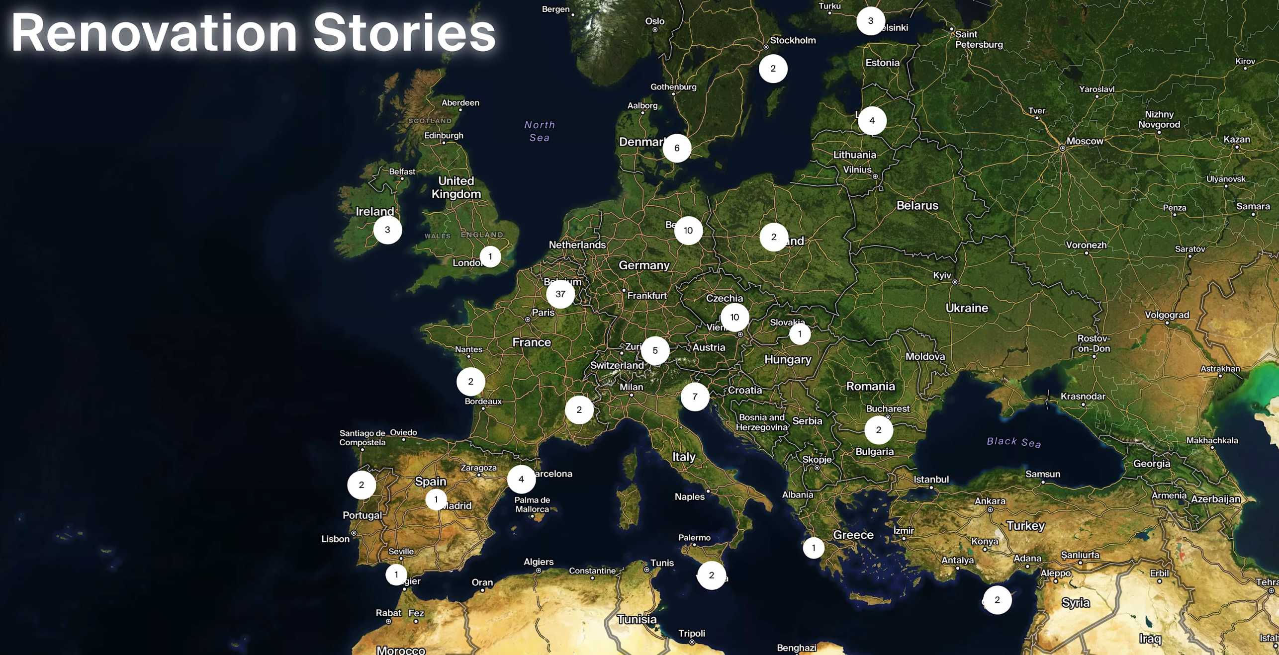 Ein Sanierungsatlas kartiert Best-Practice-Beispiele aus ganz Europa.