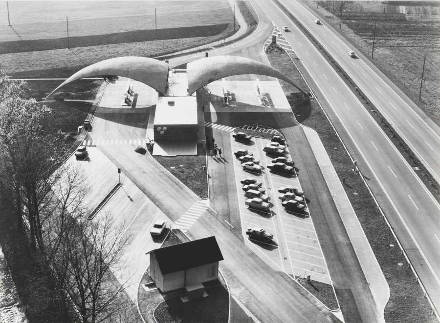 Vergrösserte Ansicht: Autobahntankstelle in Deitingen, 1966–68